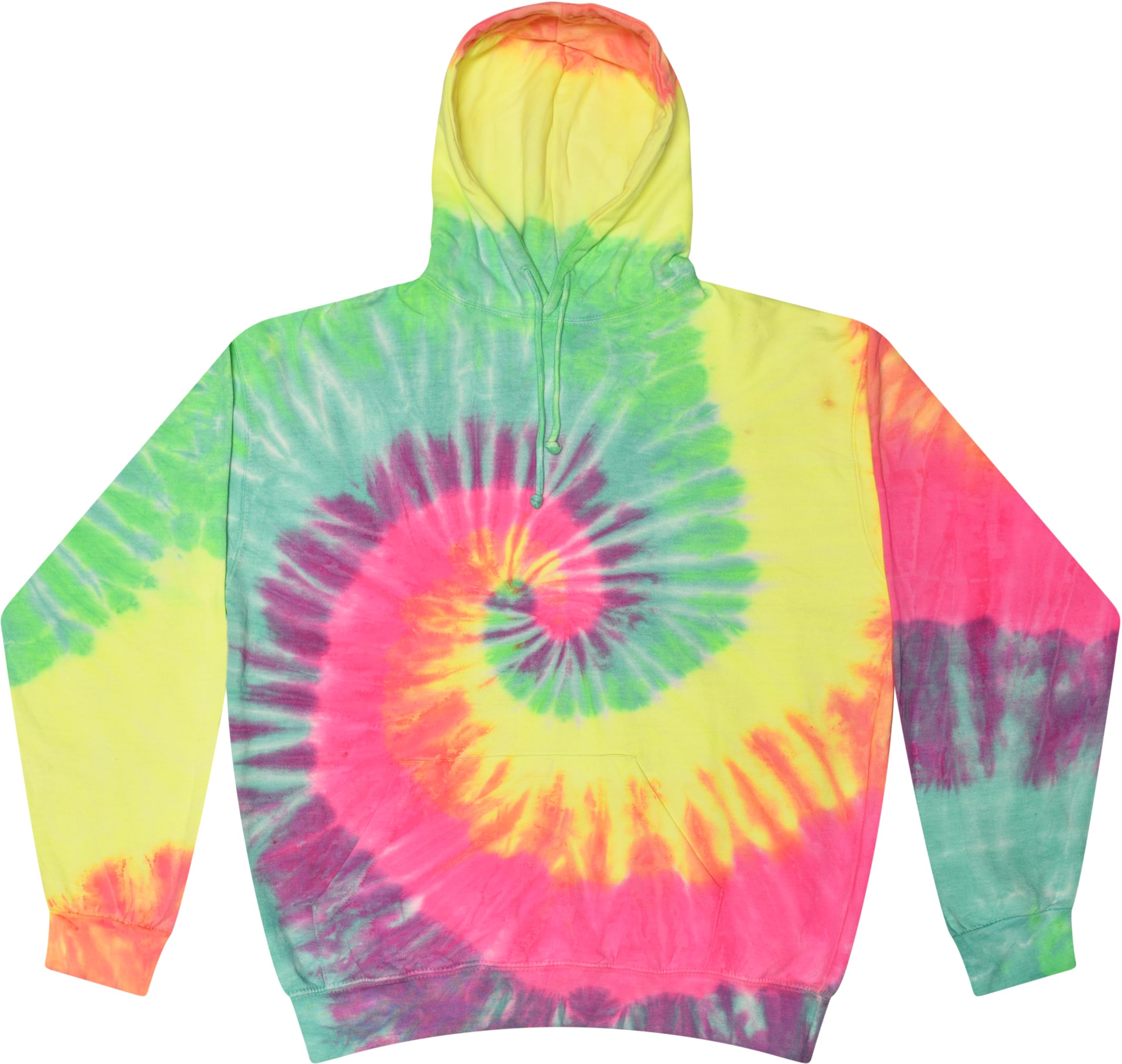 Colortone Tie Dye Pullover Hoodies for Women and Men - Classic Fit Sweatshirts