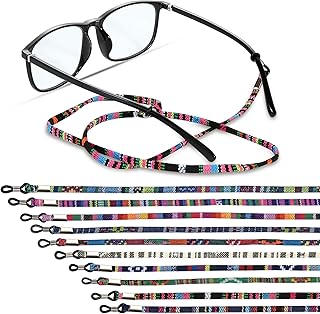 KAPASKI 10 Pcs Glasses Strap, Eyewear Retainer Sunglass Straps, Eyeglass Holder Cord Lanyard Unisex Safety Glasses String, Eyewear Chain Cord Necklace Lanyard, Sunglass Lanyards for Women (Colorful)