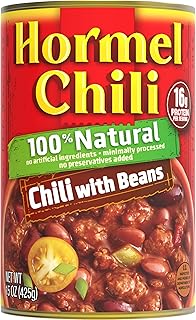 HORMEL Natural Chili with Beans, 15 Ounce (Pack of 12)