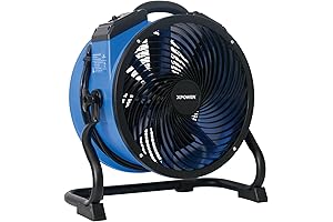 XPOWER FC-300 Heavy Duty Industrial Blue Fan for Fast Air Circulation
