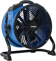 XPOWER FC-300 Heavy Duty 2100 CFM Air Circulator Fan - Professional Utility Floor Fan, 4 Speeds, 3-Hour Timer, 14-Inch for Drying & Ventilation