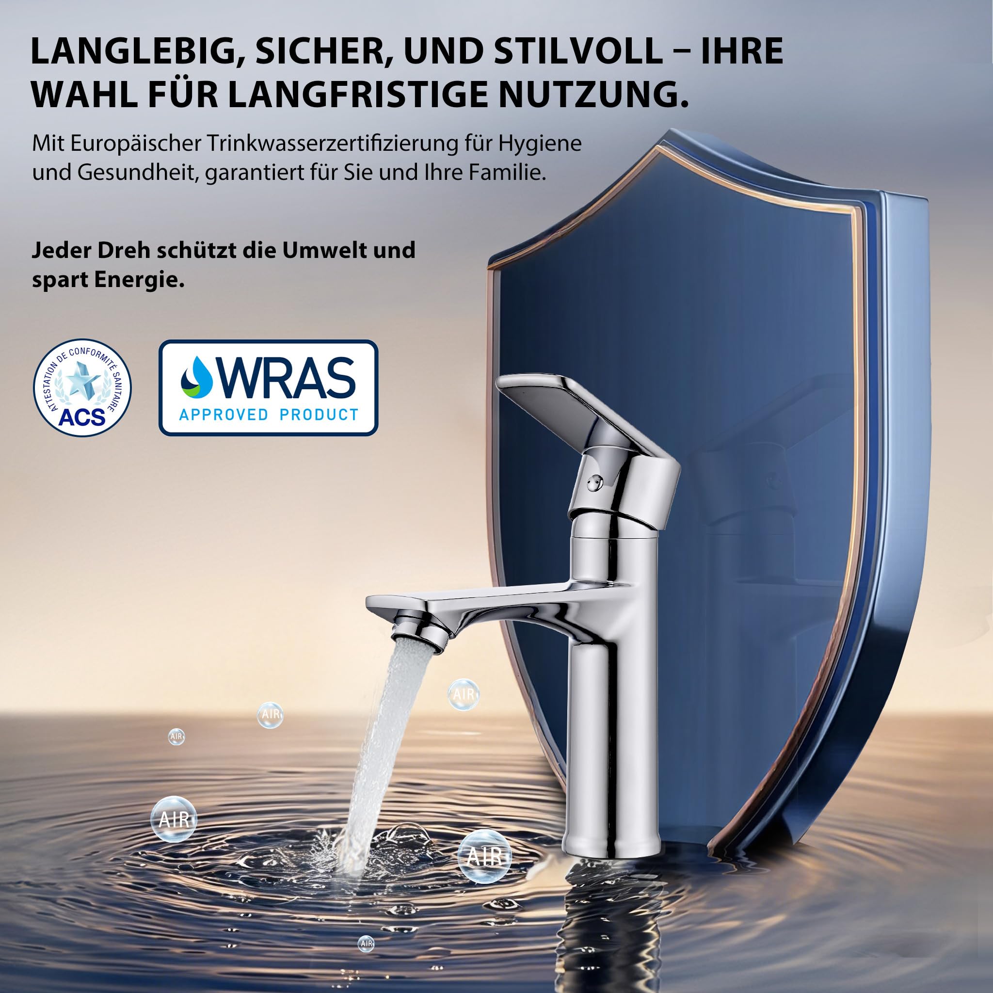 HOMELODY Mitigeur Lavabo Robinet Salle de Bain Mitigeur Vasque Robinet Lave Main Robinetterie Acier inoxydable
