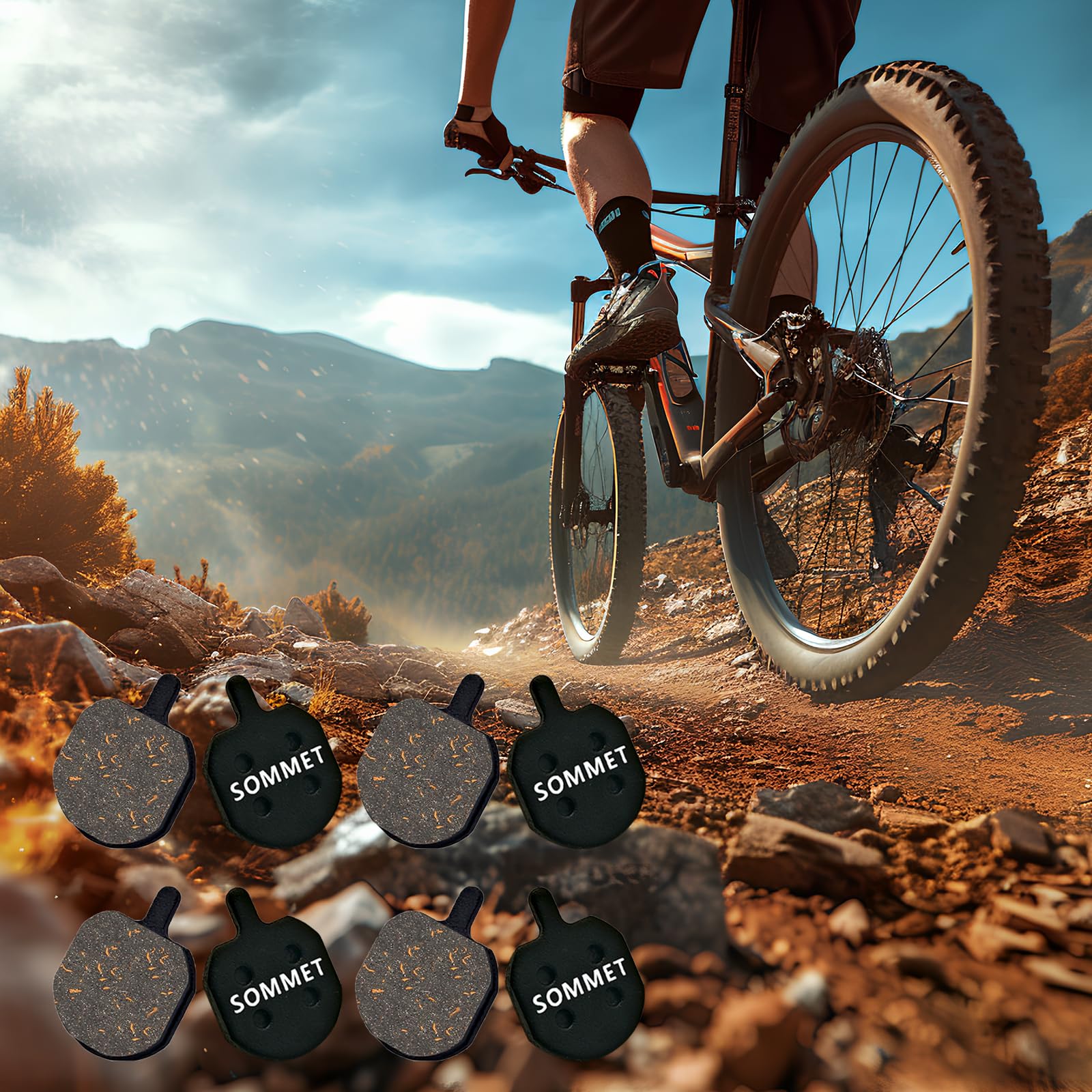 Paire De Plaquettes De Frein Semi-métalliques Create Idea – Compatible VanMoof S2 – Faible Bruit, Haute Résistance à L’usure – Sécurité Et Freinage Réactif