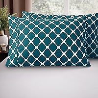 Vista 2 de Elegant Comfort Juego de fundas de almohada ultrasuaves de lujo de 2 piezas - Microfibra premium de calidad hotelera 1500 con doble cepillado