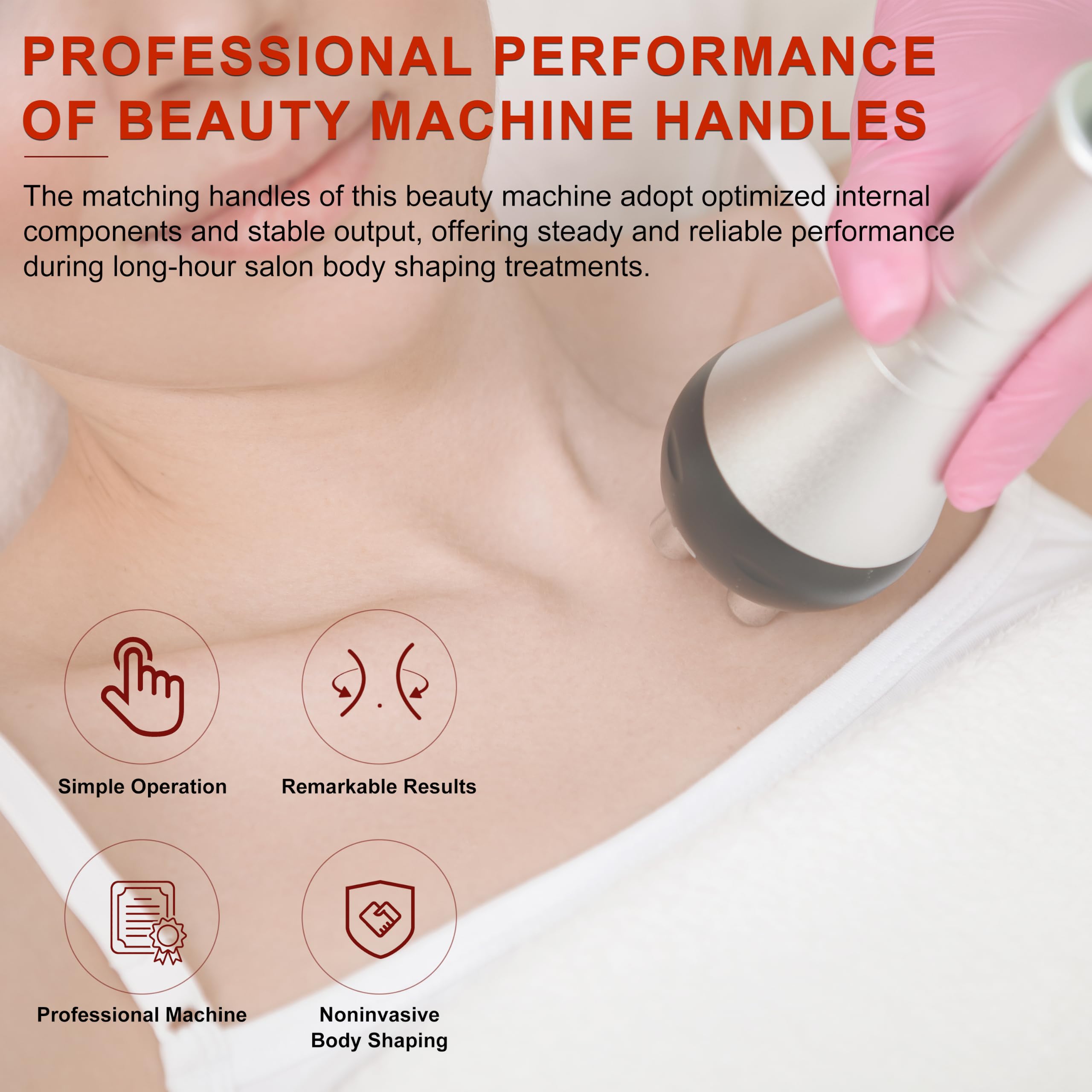 Elitzia 5 in 1 Body Sculpting Machine Skin Tightening for Home & Salon Use with 40K Cavitation, RF, Vacuum RF, Lipo Laser Pads Multifunctional Beauty Device Fullbody Contouring ETLW202T