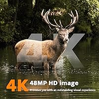 Vista 3 de usogood 4k 48MP Trail Camera Solar Powered Trail Cam,Game Cameras with Night Vision Motion Activated Waterproof,Hunting Camera Built in Lithium