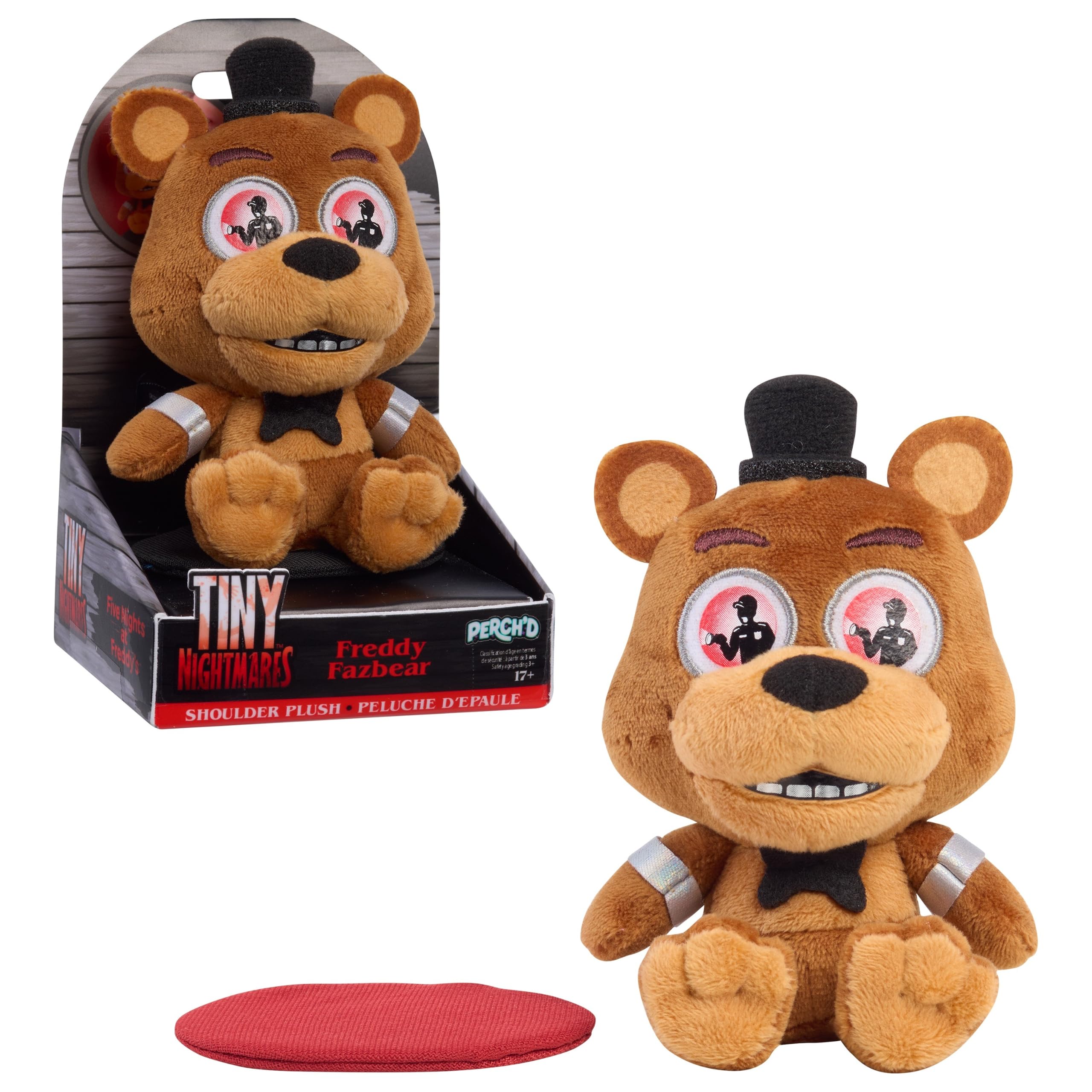 Perch’d Tiny Nightmares Freddy Shoulder Plush Magnetic Shoulder Pal | Freddy, Tiny Nightmares, Shoulder Plush, Magnetic, Shoulder Pal
