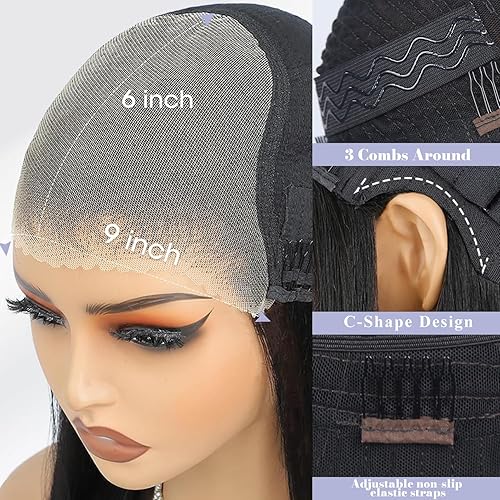 Miniatura 3 de LuAiJa Peluca de cabello humano con encaje frontal de 14 pulgadas, 13 x 4 HD, encaje frontal rubio, balayage Bob, peluca de cabello humano de