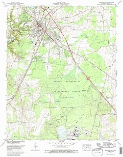 Manchester TN topo map, 1:24000 Scale, 7.5 X 7.5 Minute, Historical, 1972, Updated 1987, 27.4 x 22 in