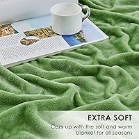 Vista 79 de SOCHOW Flannel Fleece Blanket Twin Size, All Season Lightweight Super Soft Cozy Blanket for Bed or Couch, Blue Coral, 60" X 80