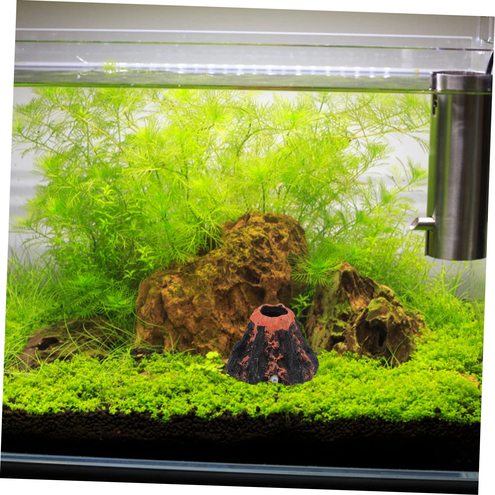 DOITOOL 6stücke Simulation Vulkan Dekoration Für Aquarium Lebensnahe Unterwasser-ressin Kunst Für Fisch Tank Versteckmöglichkeiten Für Aquarientiere
