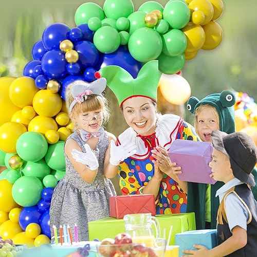 Miniatura 12 de Paready Kit de arco de guirnalda de globos azules y negros, 122 piezas de arco de globos metálicos azules y plateados para cumpleaños, baby shower