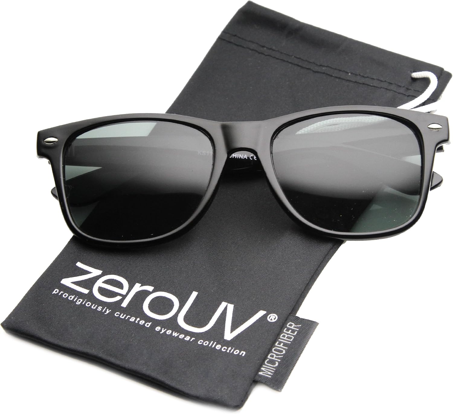 Classic Eyewear 80's Retro Large Horn Rimmed Style Sunglasses