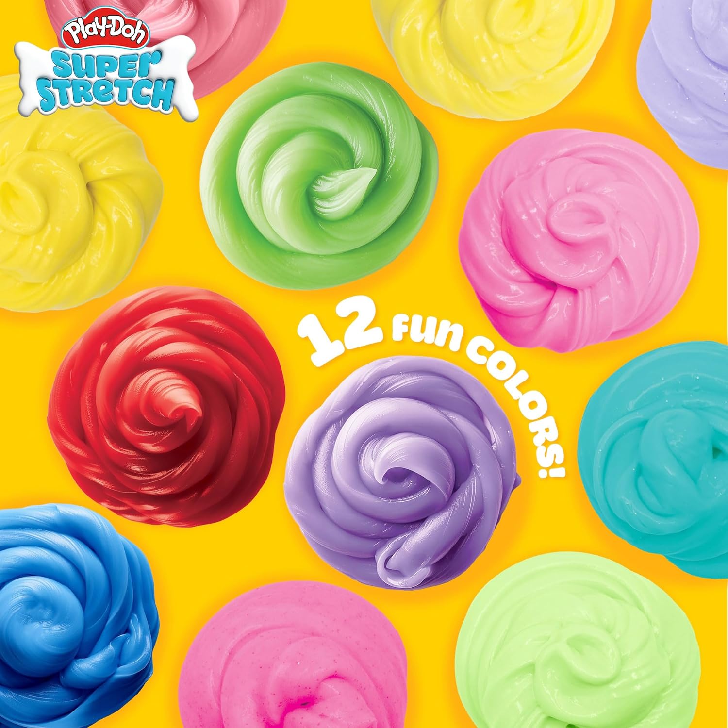 Play-Doh Super Stretch Slime for Kids, 30-Pack Variety, Popular Toys, Gifts and Party Favors