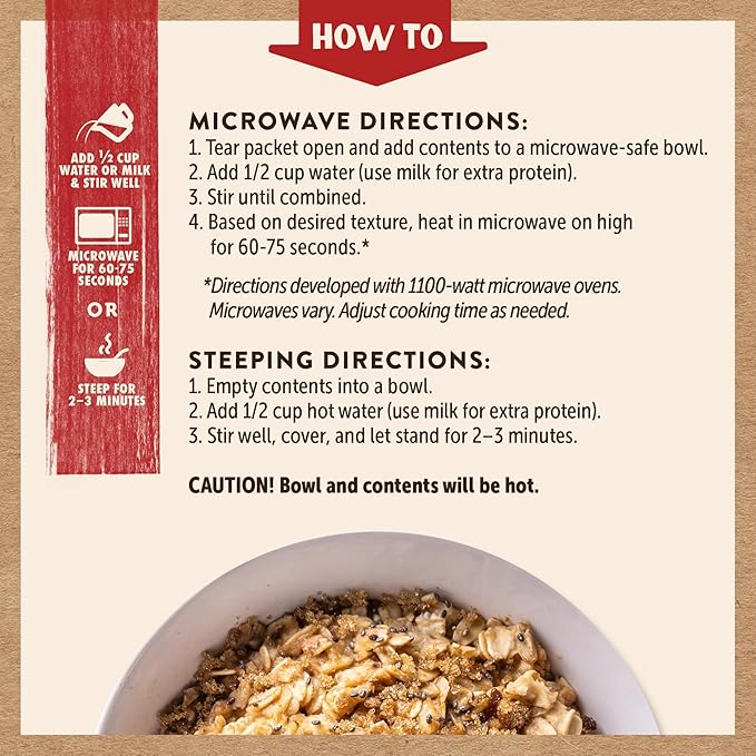 Avena Instantánea Kodiak Cakes Peak, Sabor Maple Brown Sugar, 24 Sobres miniatura 8