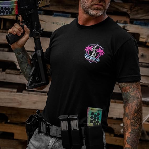 Combat Iron Men's Graphic T-Shirt | Violence is My Love Language | Athletic Fit, Tagless Comfort