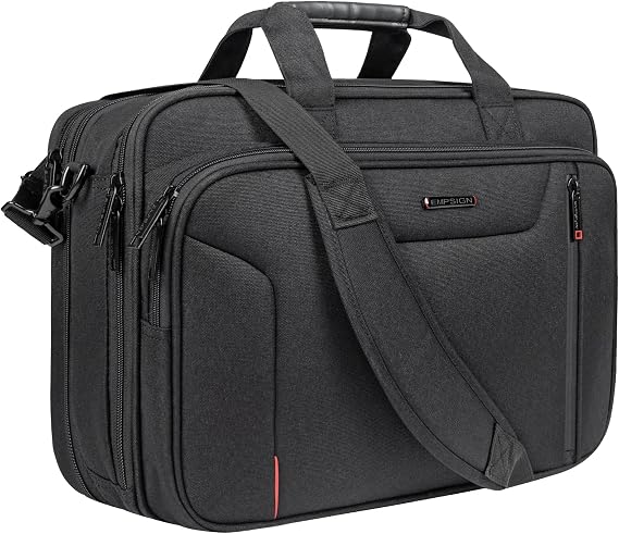 EMPSIGN 17.3 Laptop Briefcase& Rolling Bag Pockets for Business Work