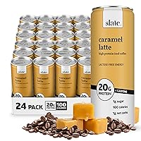 Vista 30 de Slate Leche - Café helado alto en proteínas, café con leche moca, 175 mg de cafeína, energía sin lactosa, 0.71 onzas de proteína, 0.04 onzas
