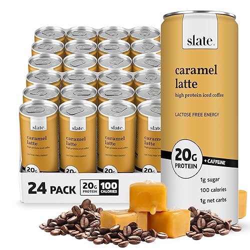 Miniatura 30 de Slate Leche - Café helado alto en proteínas, café con leche moca, 175 mg de cafeína, energía sin lactosa, 0.71 onzas de proteína, 0.04 onzas