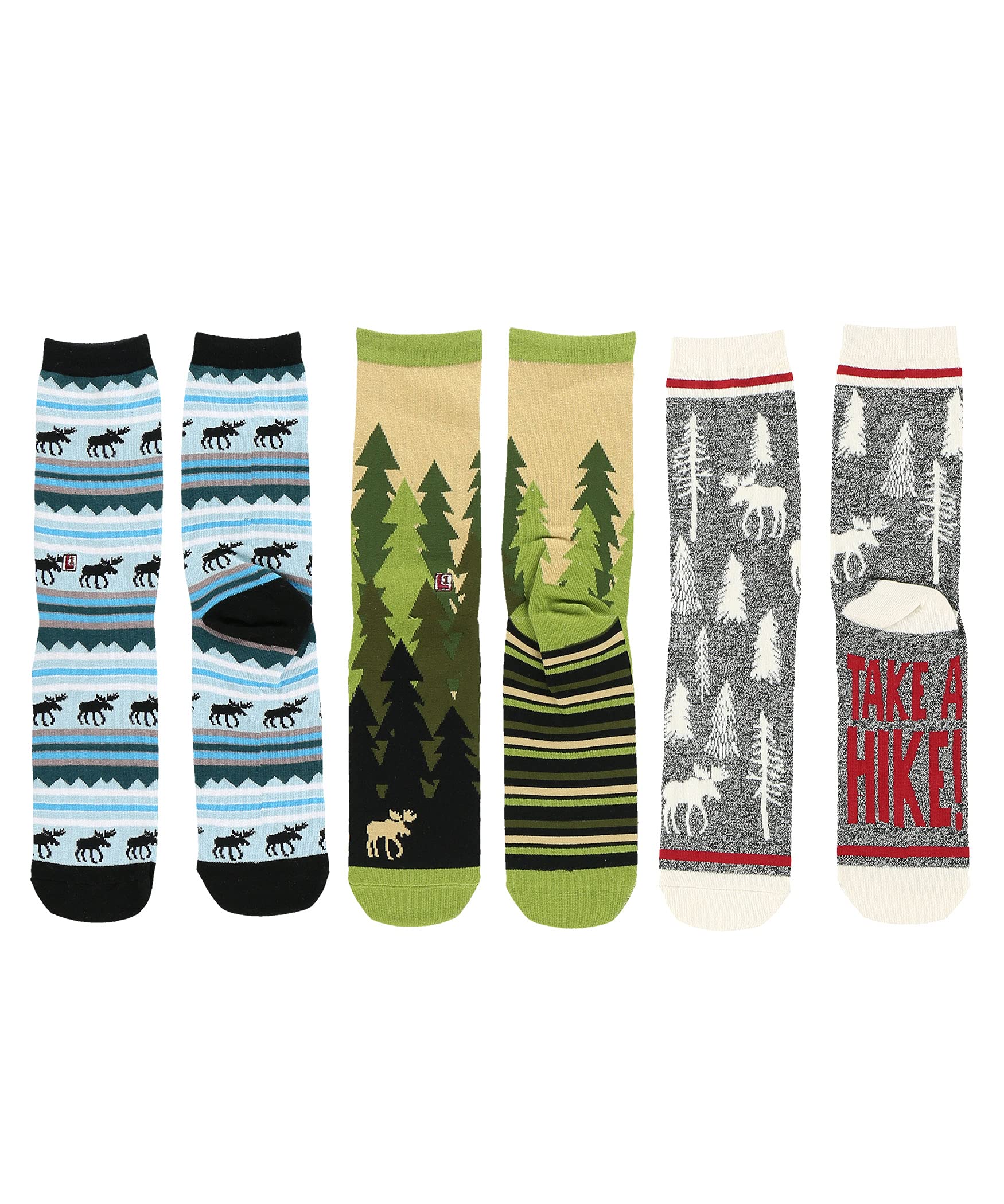 Lazy OneSock Bundle, Animal Designs, Women's Sizes 5.5–9.5, Men's Sizes 4.5–7.5