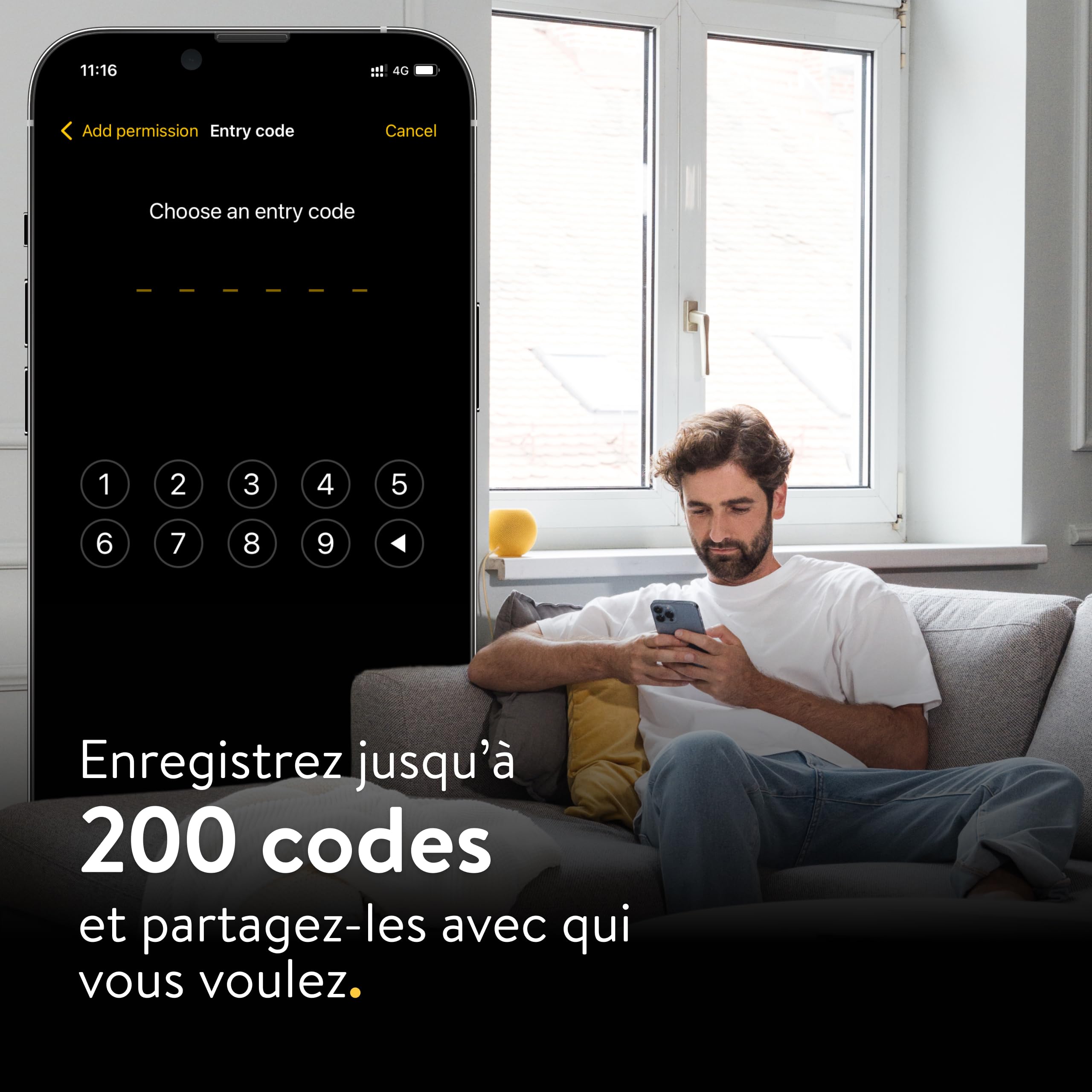 Nuki Smart Lock Go (2025) avec Bluetooth & Matter, serrure connectée transformant votre smartphone en clé, installation facile sans changer de cylindre – Smart Lock avec Keypad