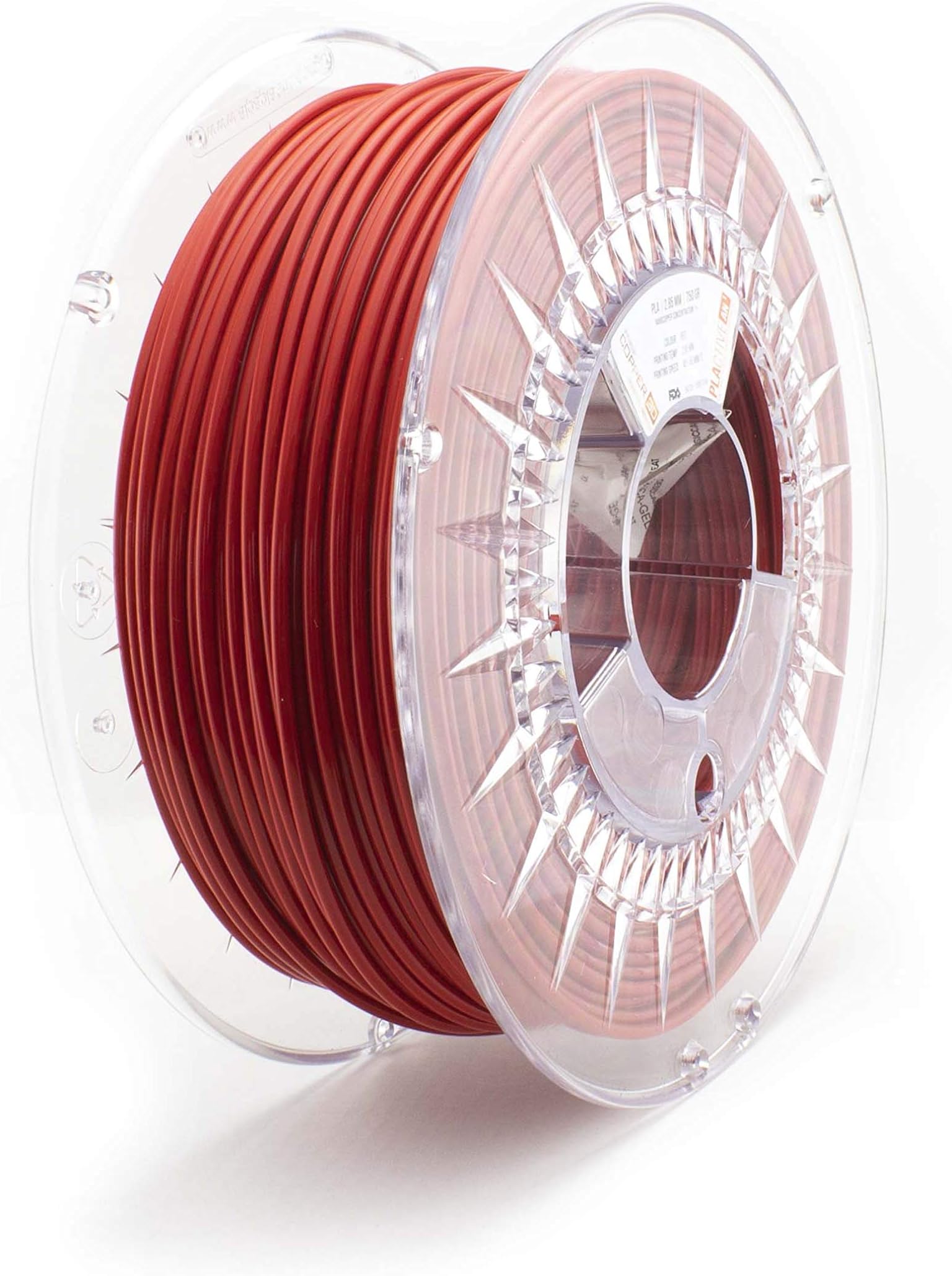 Copper3D PLACTIVE AN1 2.85mm Red Copper Oxide Nanocomposite Infused PLA 3D Printer Filament. Ideal for 3D Printing Reusable Face Masks and Door Openers, Dimensional Accuracy < +/- 0.05mm