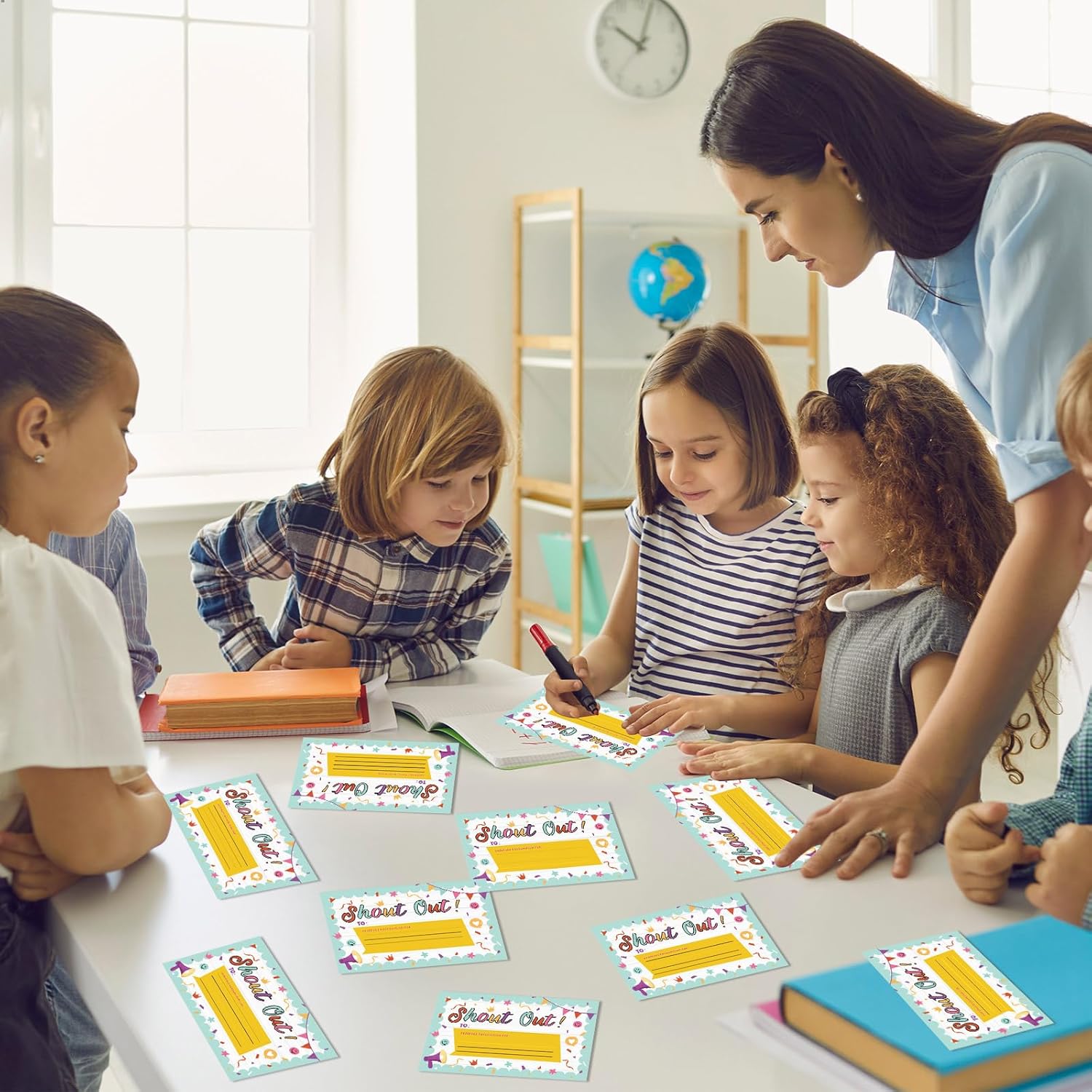 60Pcs Colorful Shout Out Cards for Employees Office Staff Teachers Students Coworkers Positive Appreciation and Recognition Reward Cards Encouragement Card for School or Work Bulletin Boards 6x4 in - Image 7