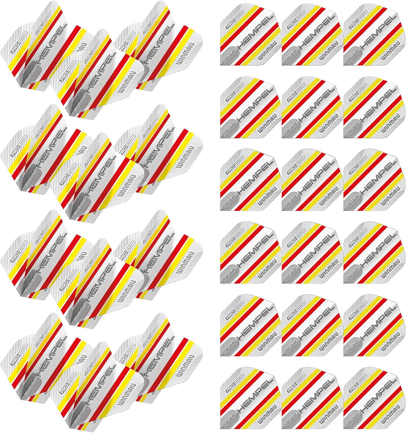 Winmau Prism Alpha Florian Hempel 85 Design Specialist Player Dart Flights - 10 Sets per Pack (30 Dart Flights in Total)