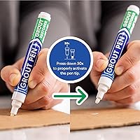 Vista 3 de Pluma lechada de color blanco – Ideal para restaurar la apariencia de líneas de lechada entre azulejos