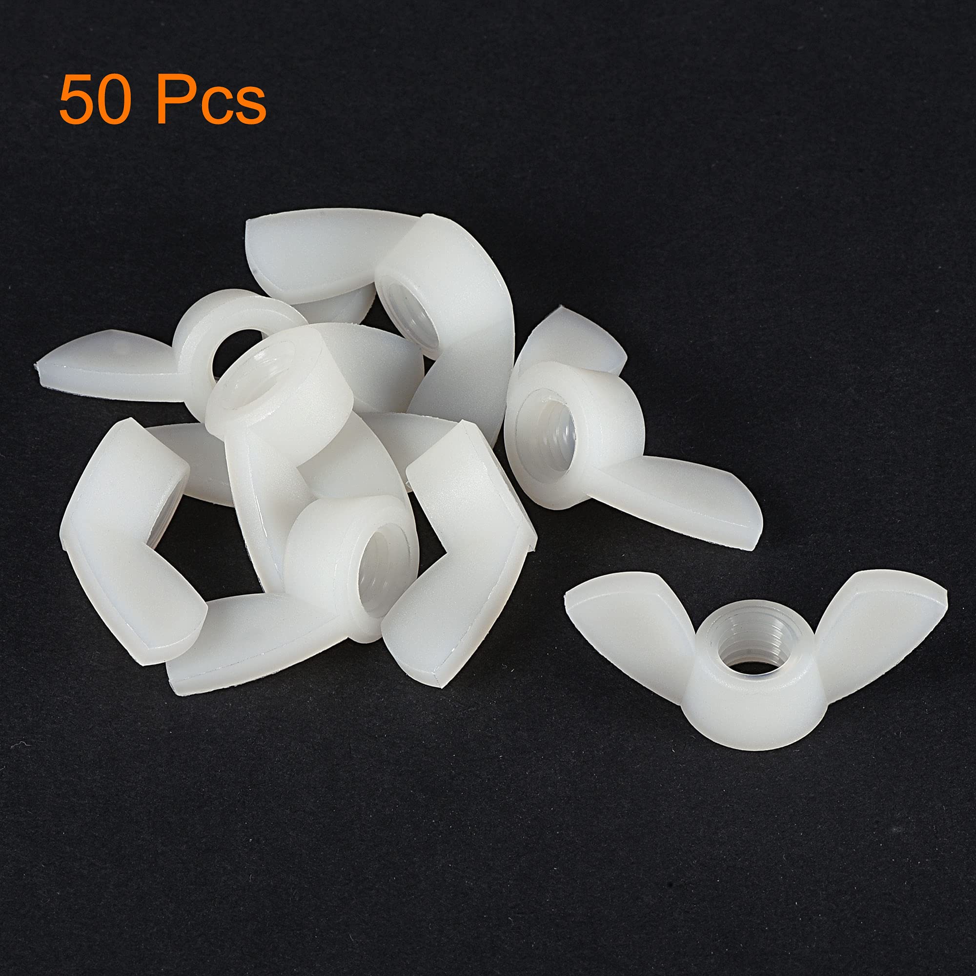 M4 Wing Nuts Nylon Butterfly Nut Hand Twist Tighten Fasteners Black - View #10