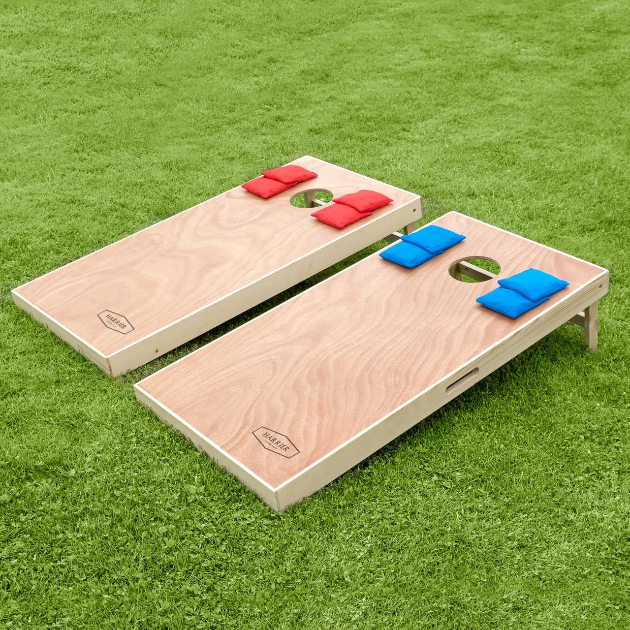 Harrier Cornhole Board Set | Outdoor Game – Regulation Cornhole Boards, Cornhole Bags + Carry Bag | Family Garden Board Game & Play | Summer Lawn Games