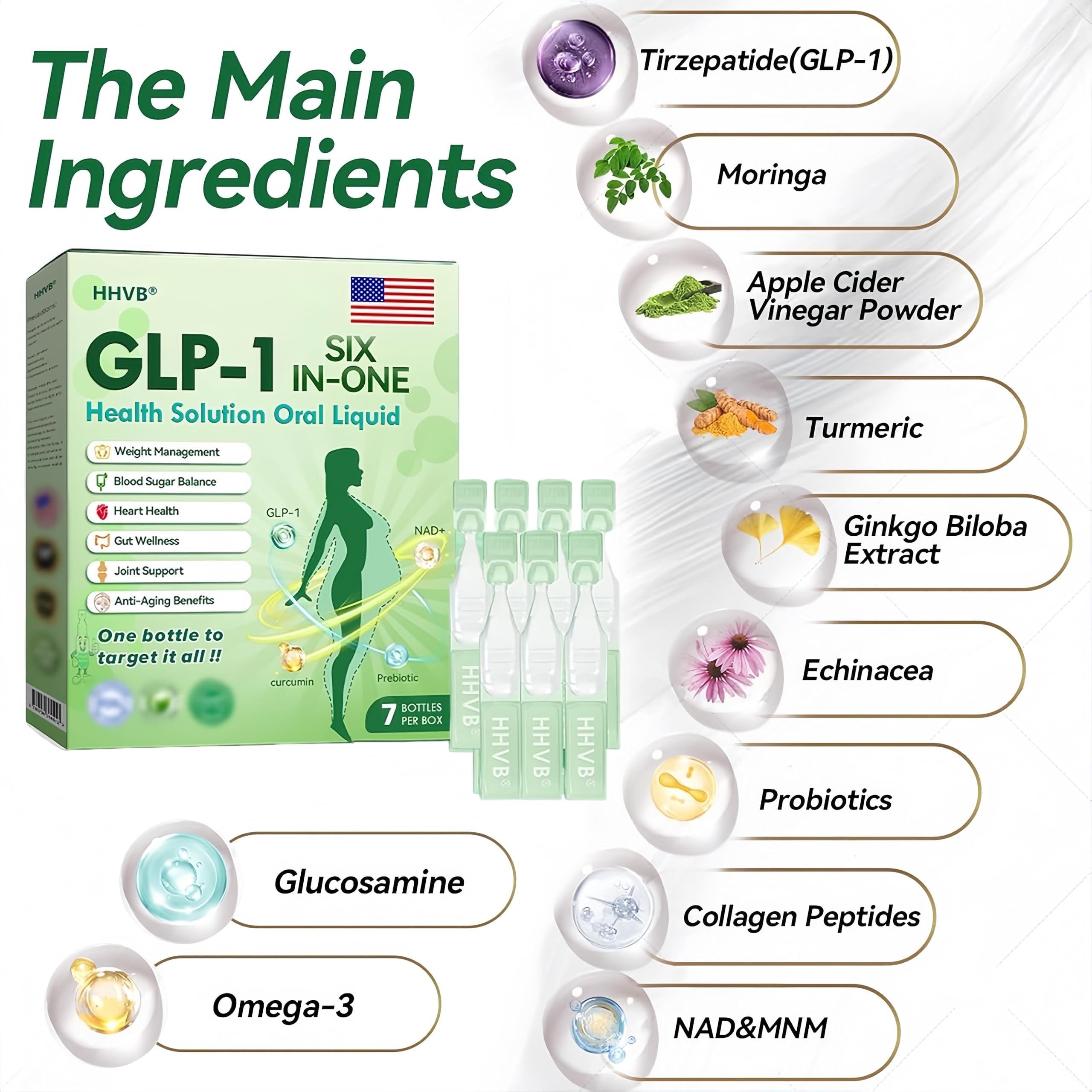 GLP-1 6-in-One Health Solution Oral Liquid,6-in-One Oral Liquid for Women and Men,Drops, Advanced（3Box) — view 4