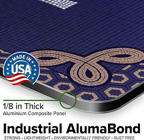 Miniatura 742 de My Sign Center - Letrero personalizado, 11 colores de fuente, 13 estilos de fuente, 4 opciones de agujero, 22 tamaños, 8 x 32 pulgadas, sin óxido,