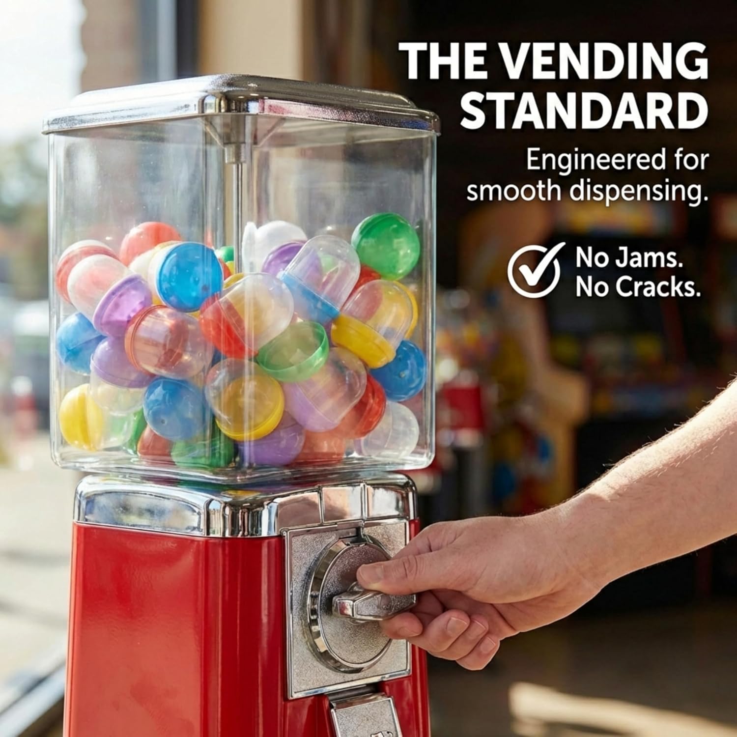 2” Empty Assorted Acorn Capsules - Pack of 1000 - Bulk Plastic Fillable Capsules for Party Favors, Birthday Prizes, Student Rewards, Arcade & Coin-Operated Dispensers