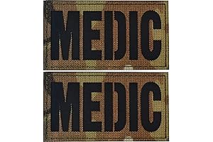 INFRARED REFLECTIVE RED CROSS MEDIC MORALE PATCH SET OF 2