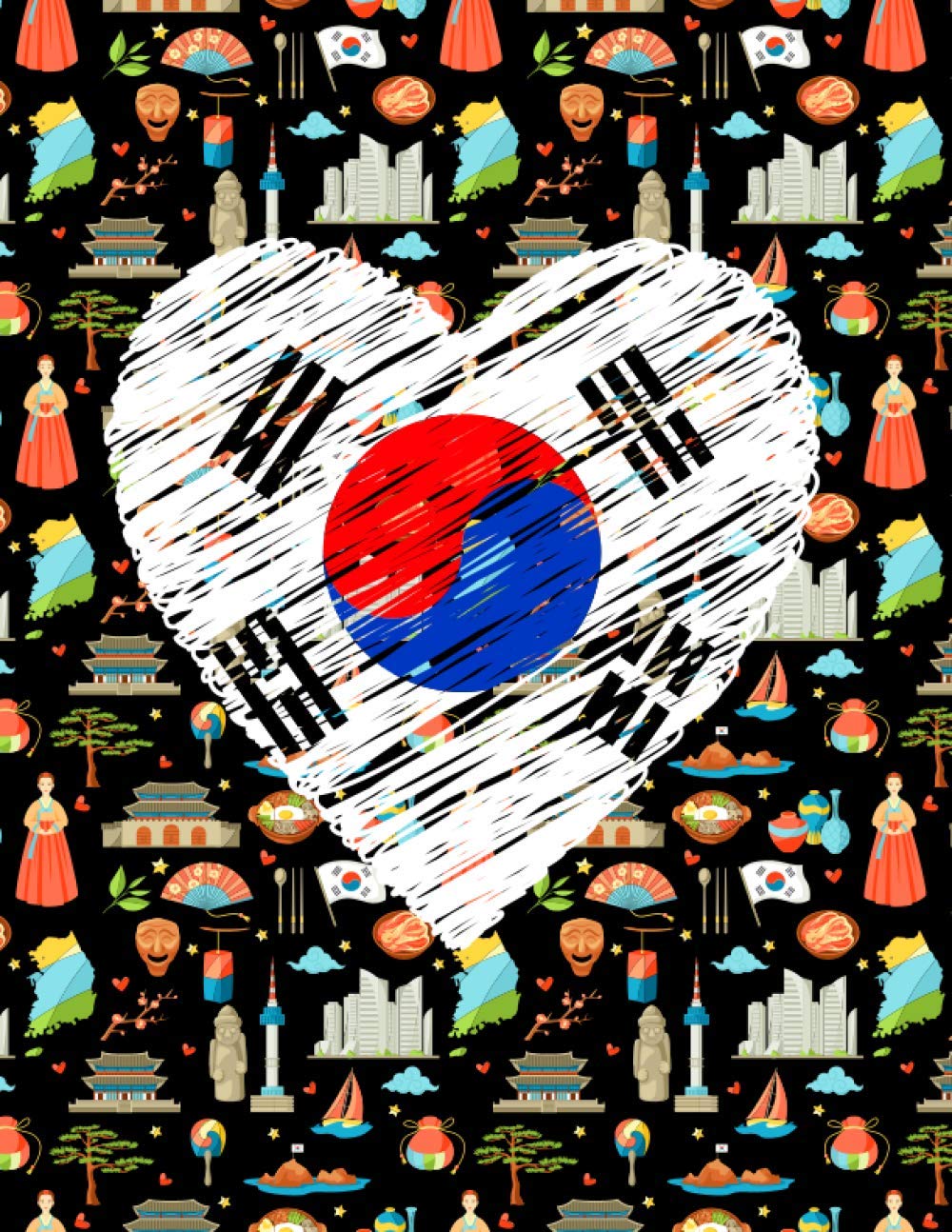 Korean Handwriting Practice Book: Hangul Writing Notebook