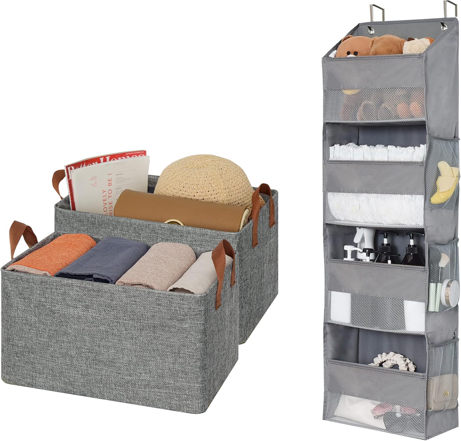 GRANNY SAYS Bundle of 2Pack Bedroom Storage Bins & 1Pack