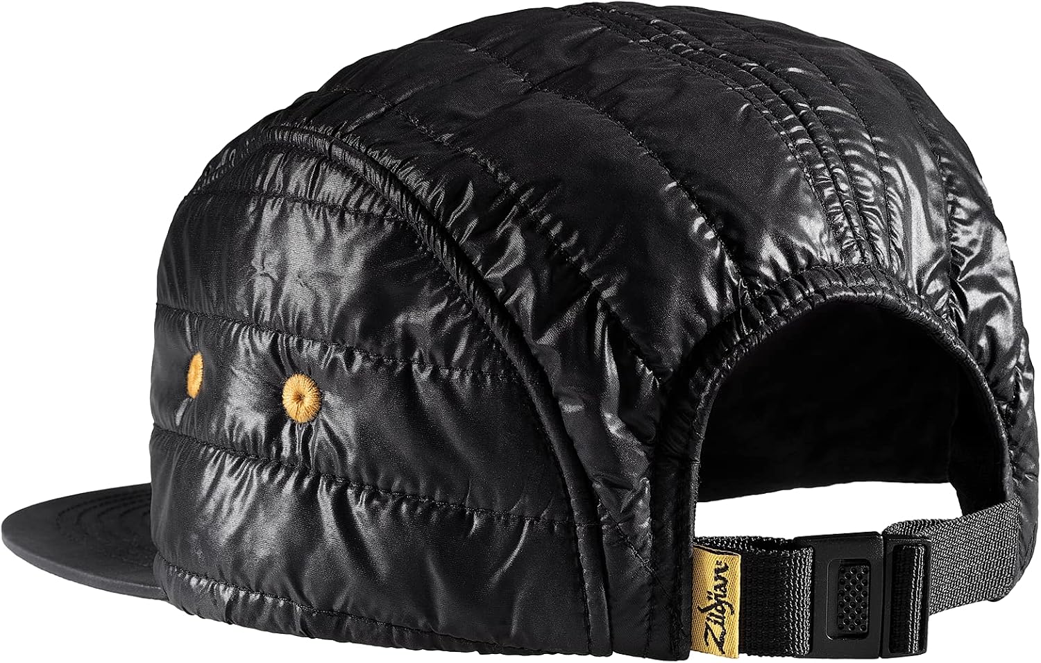 Avedis Zildjian Company Standard Limited Edition Quilted 5 Panel Camp Hat, Black and White, One-Size