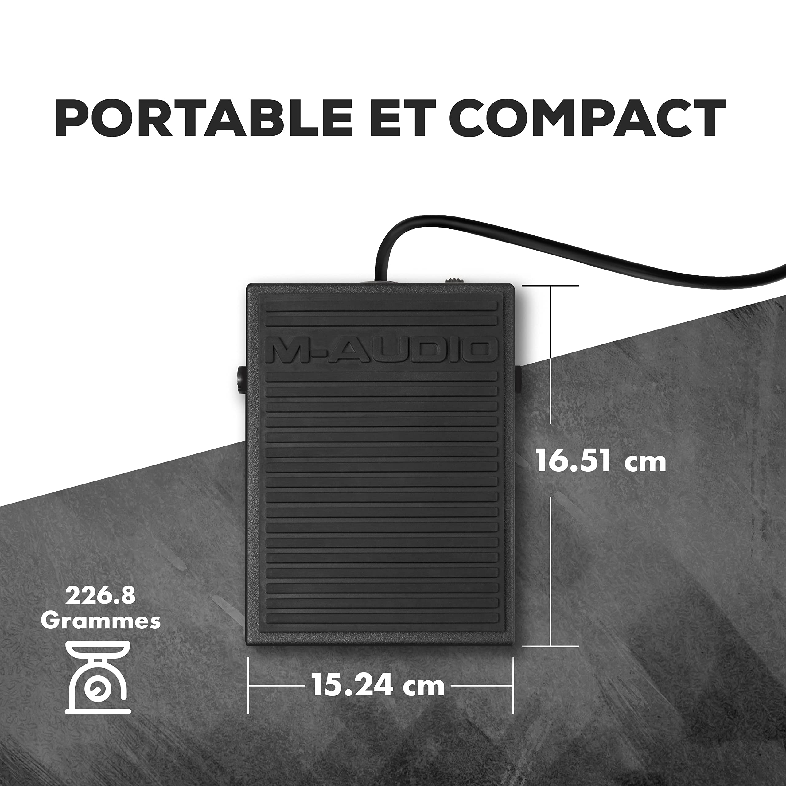 M-AUDIO SP-1 - Pédale de Sustain Universelle pour Claviers Électroniques, Contrôleurs MIDI, Pianos Numériques, Synthétiseurs