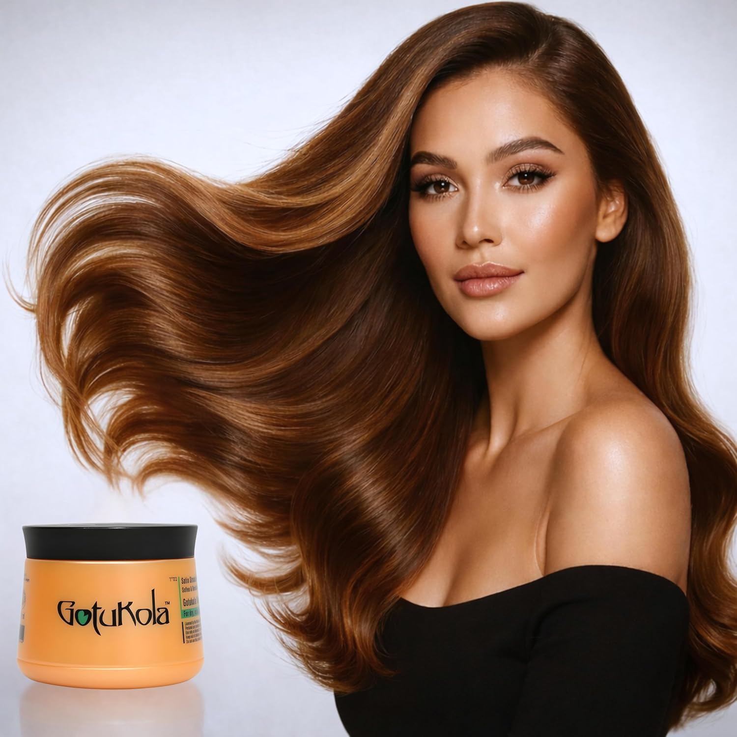 Gotukola Keratin Hair Mask for Dry Damaged Hair – Deep Conditioner Treatment with Coconut Oil, Shea Butter & Herbal Extracts – Sulfate Free, Frizz Control, Color Safe, Hair Repair Mask 500 ml - Image 11