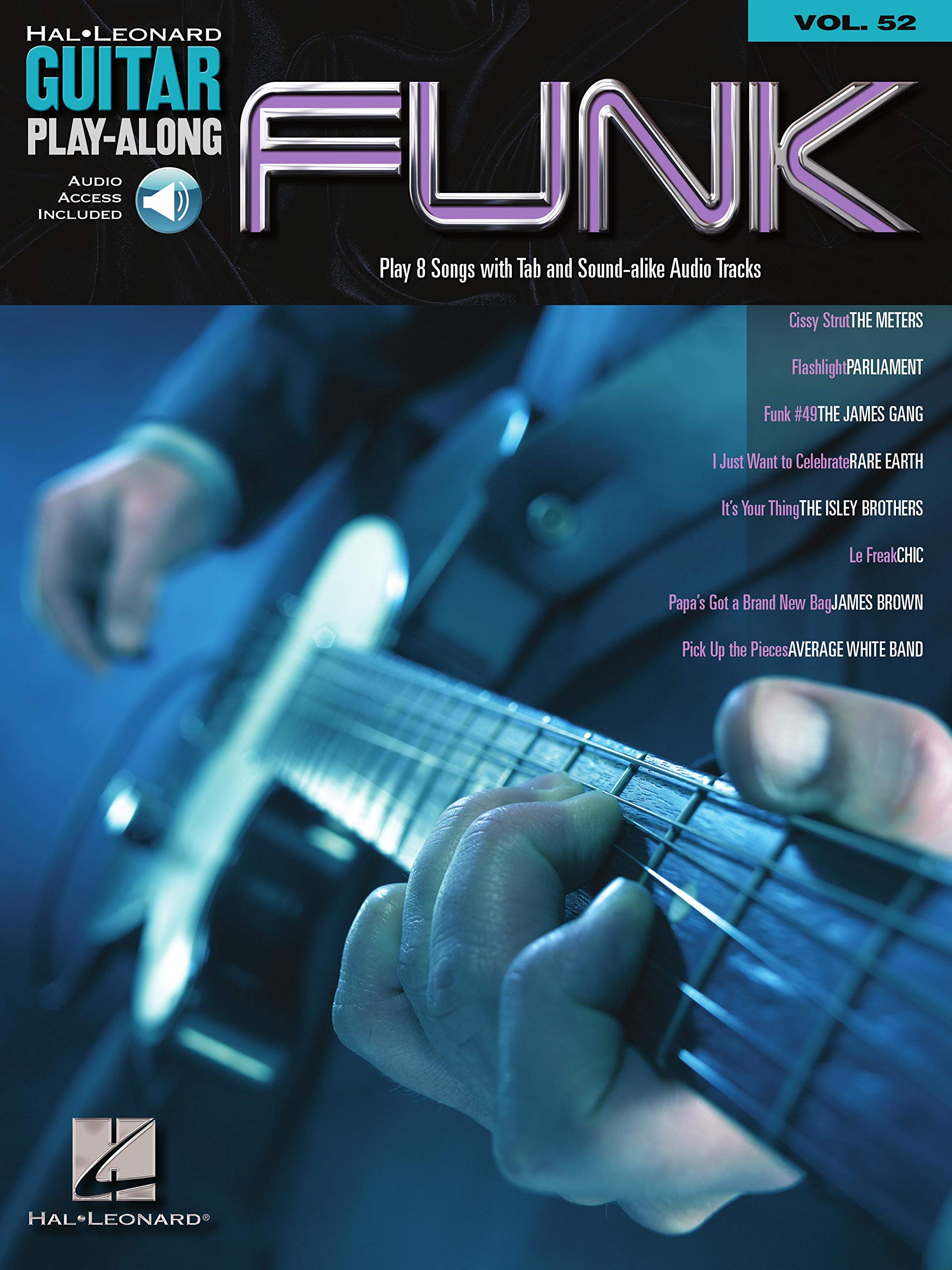 Funk Songbook Guitar Play-Along Vol 52 livre de partitions anglaises