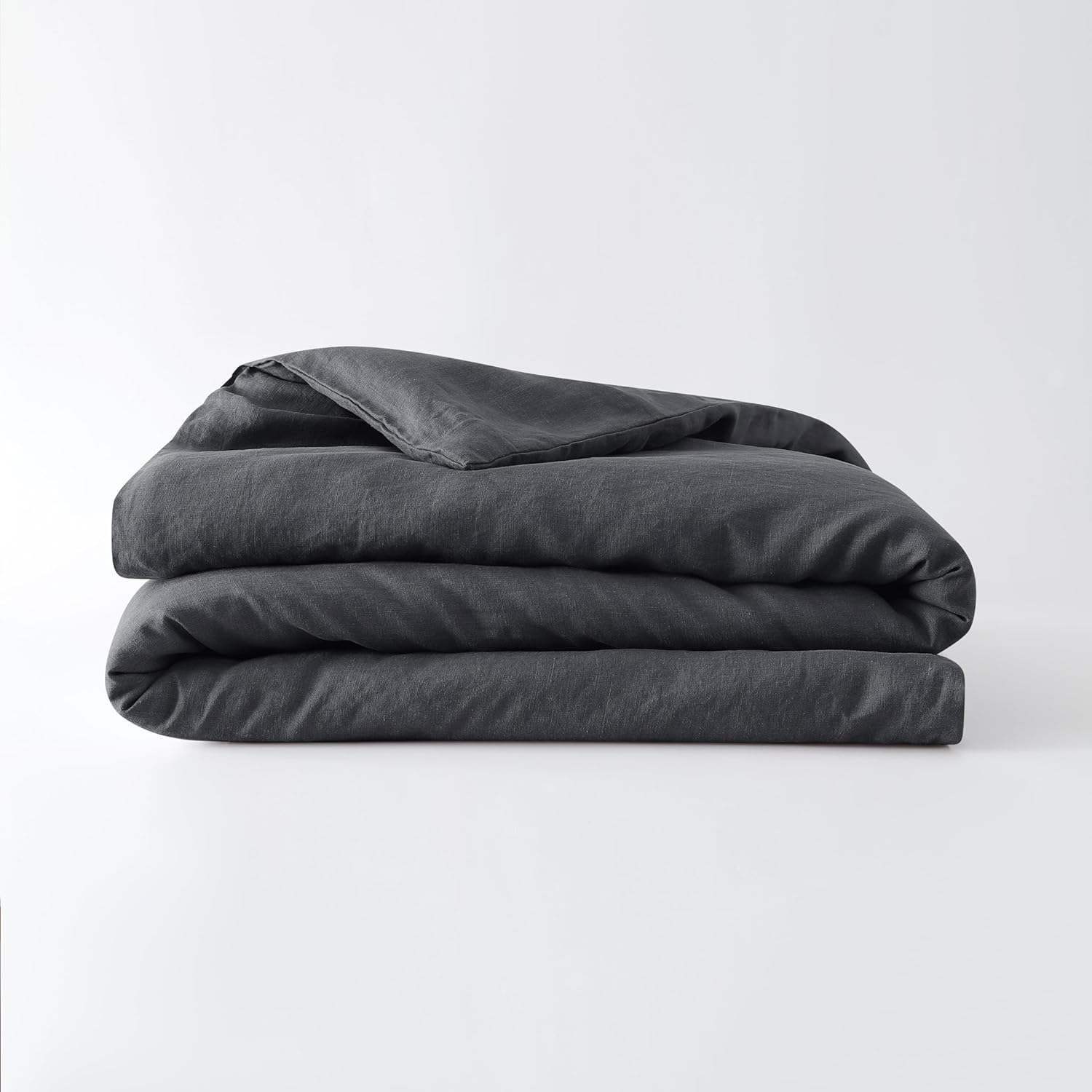Baloo 100% French Linen Duvet Cover for Weighted Comforter (Charcoal - 90"x90" - Full/Queen Size) | Cooling & Soft | Certified European Flax® | for Baloo 15 & 20 lbs Weighted Comforter