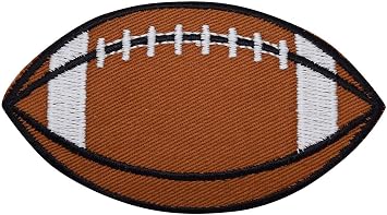 Football Embroidered Iron on Patch