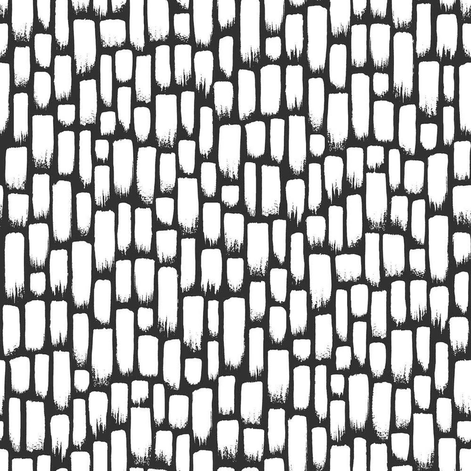 RoomMates RMK11494WP Sumi-E Black Peel and Stick Wallpaper, Small Sample