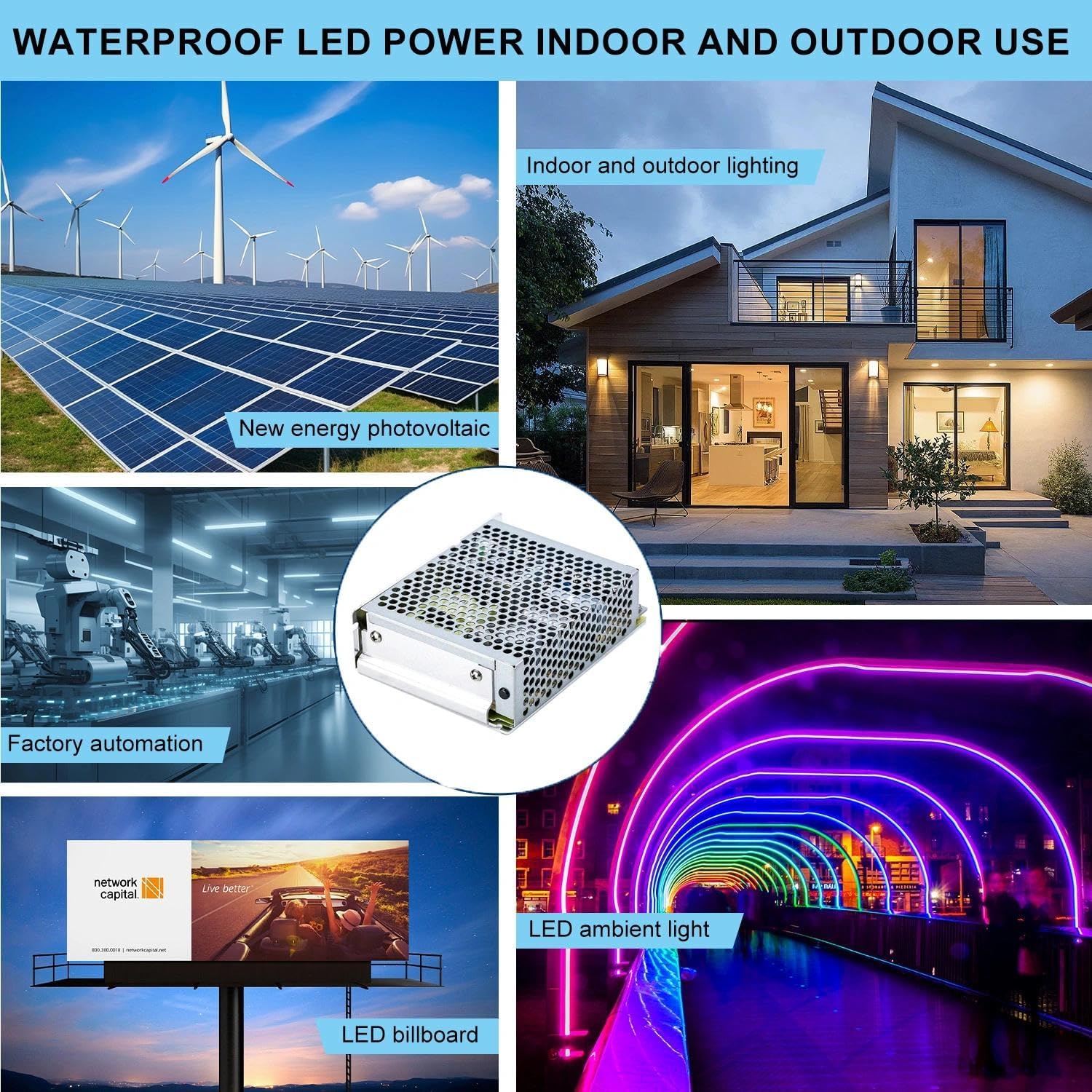 RT-65B 64.6W Industrial 3-Channel Switching Power Supply, 5V/12V/-12V Triple Output,-25-70℃, Global Certifications (UL/TUV/EAC), 3-Year Warranty for Industrial Control, Test Equipment & Audio Devices