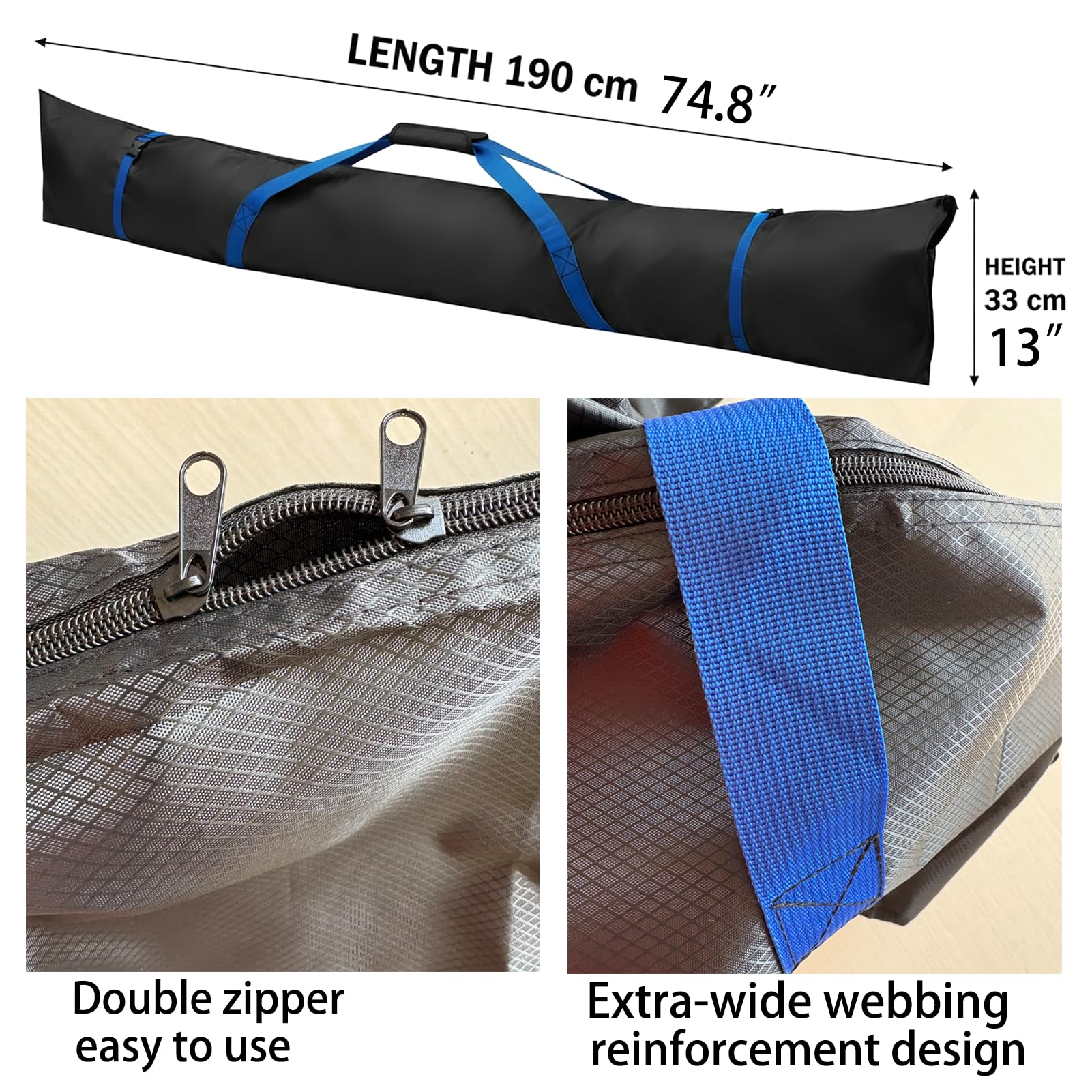 Tikysky Sangles De Ski Réglables Avec Support Rembourré - Transport Skis Et Bâtons Confortable