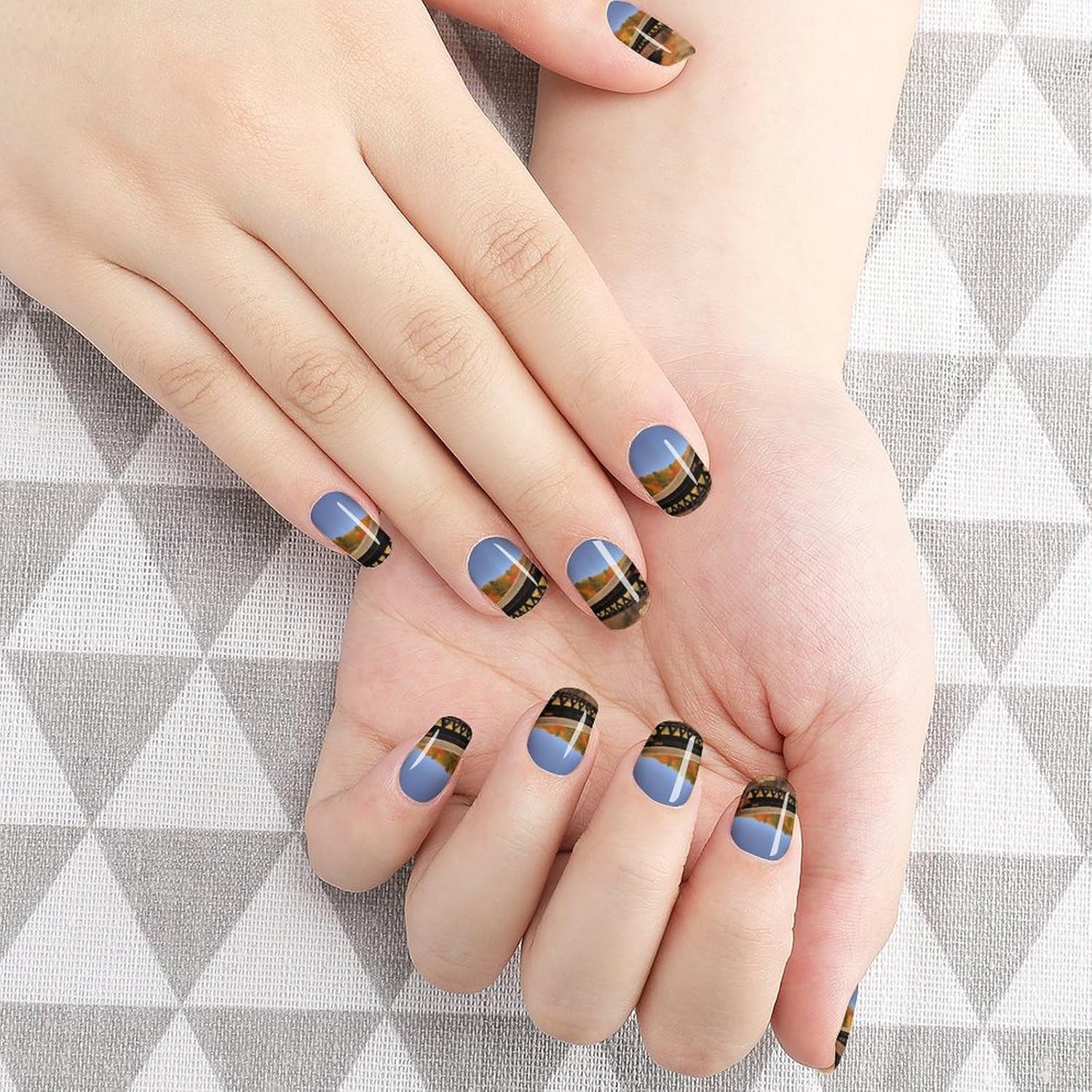 Nail Strips Bundle Full Wrap Long Lasting Nail Polish Strips Easy Application and Removal Salon Quality Self Adhesive Art Stickers for Women Gifts