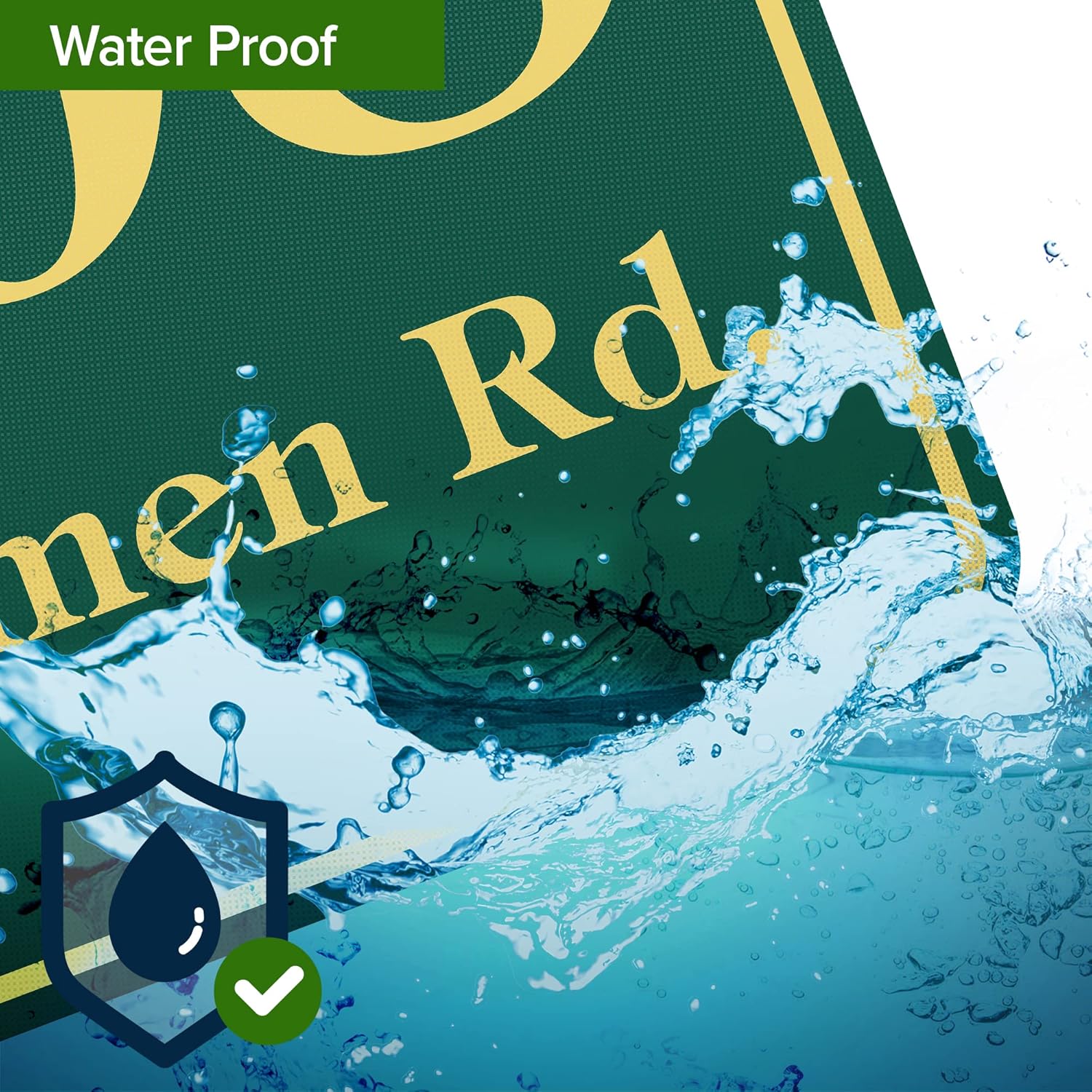 House Address Sign, House Number Plaque, 18x18 Inch Reflective, .080 Aluminum, 16 Font Colors, 20 Font Styles, Reflective Option, USA Made by My Sign Center (Simple - All)