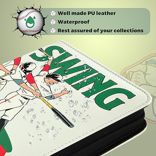 Miniatura 6 de Carpeta de tarjetas de béisbol con mangas, 440 bolsillos, protectores de tarjetas intercambiables, álbumes, funda organizadora de almacenamiento de