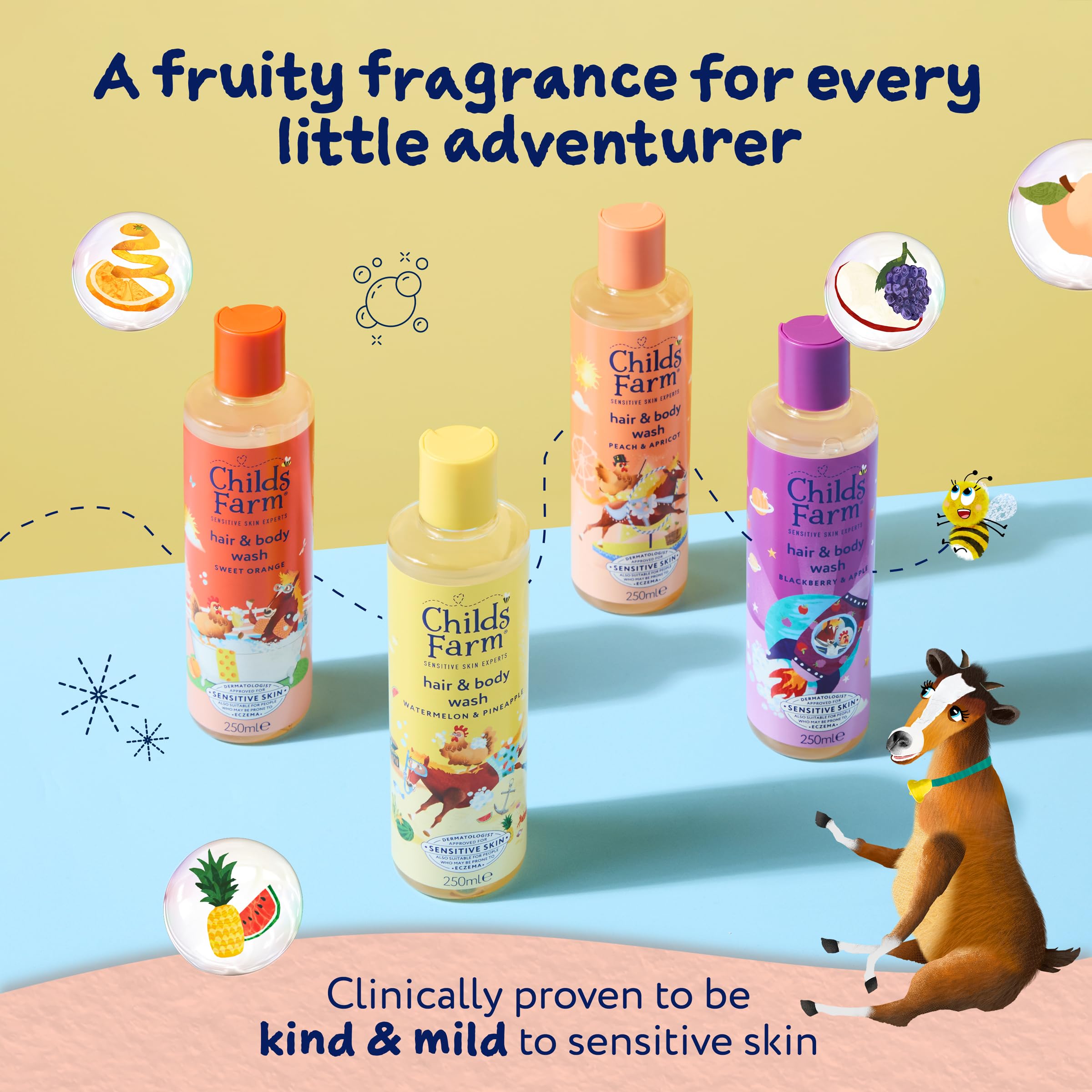Childs Farm Şeftali ve Kayısı Özlü Çocuk Saç ve Vücut Şampuanı 250 ml